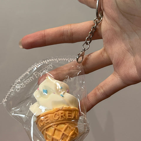 Mini Ice Cream Keychain